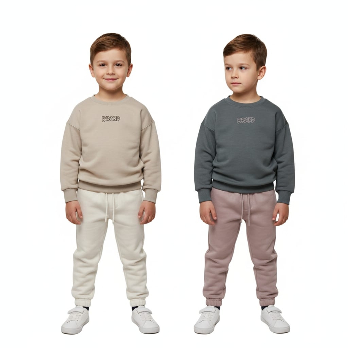 חליפה פוטר מדוגמת 2-8 בנים (שחור/אפור/אופוויט/שמנת)