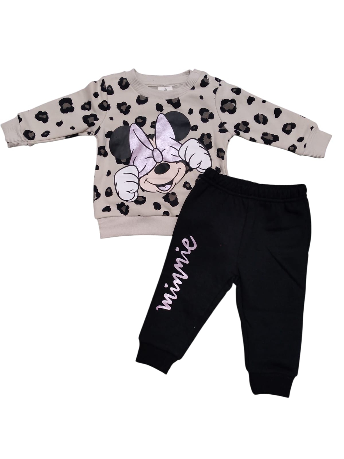 חליפה פוטר DELTA מיני מאוס מנומר 3-24M תינוקות בנות