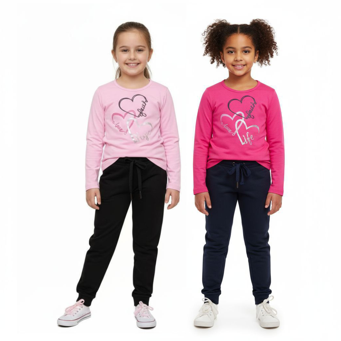 חליפה מעבר מדוגמת 2-10 בנות (סגול/אפור/ורוד/פוקסיה)