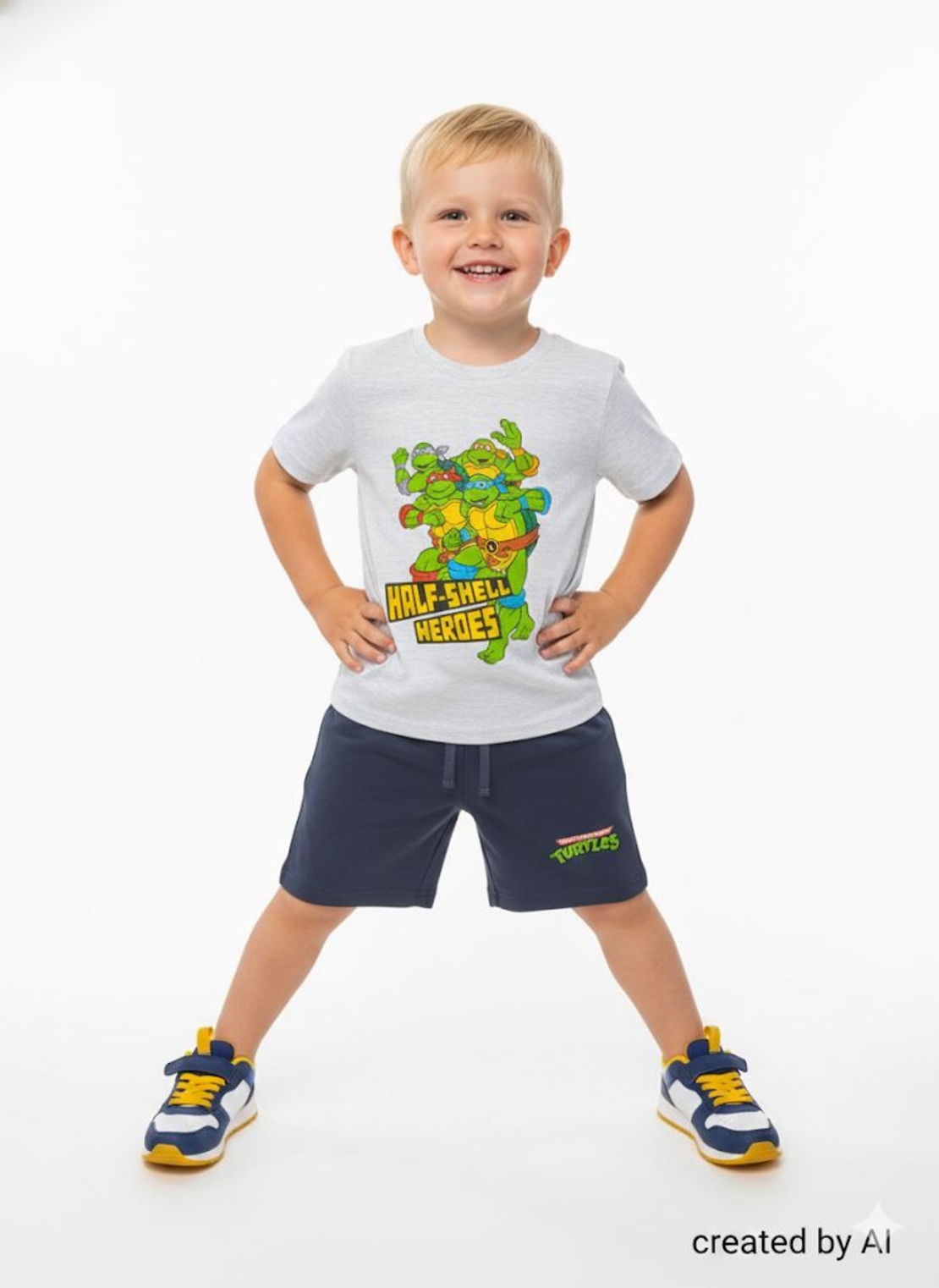 חליפה DELTA קיץ 2-10 בנים צבי הנינג'ה