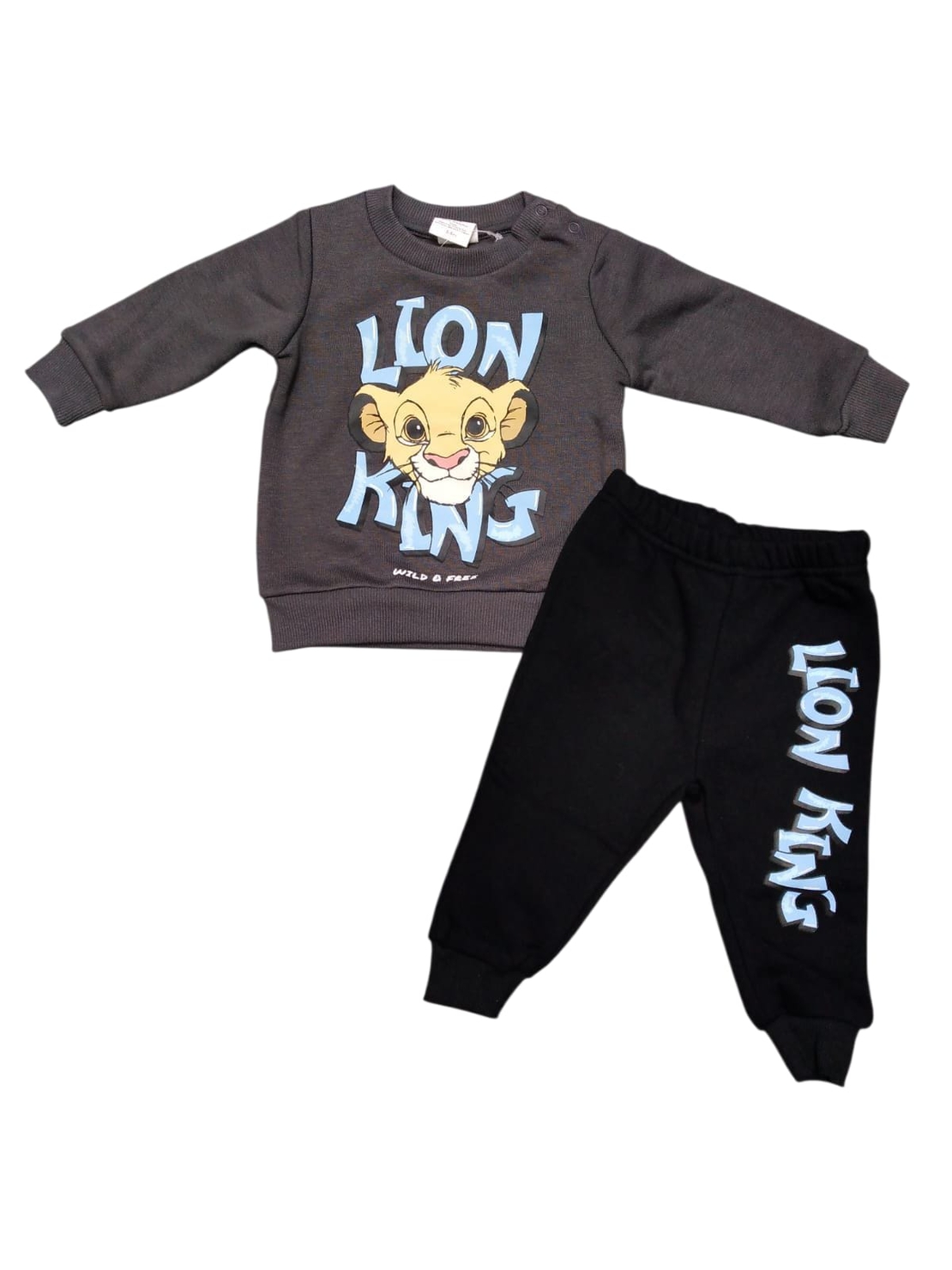 חליפה פוטר DELTA סימבה אפור כהה 3-24M תינוקות בנים