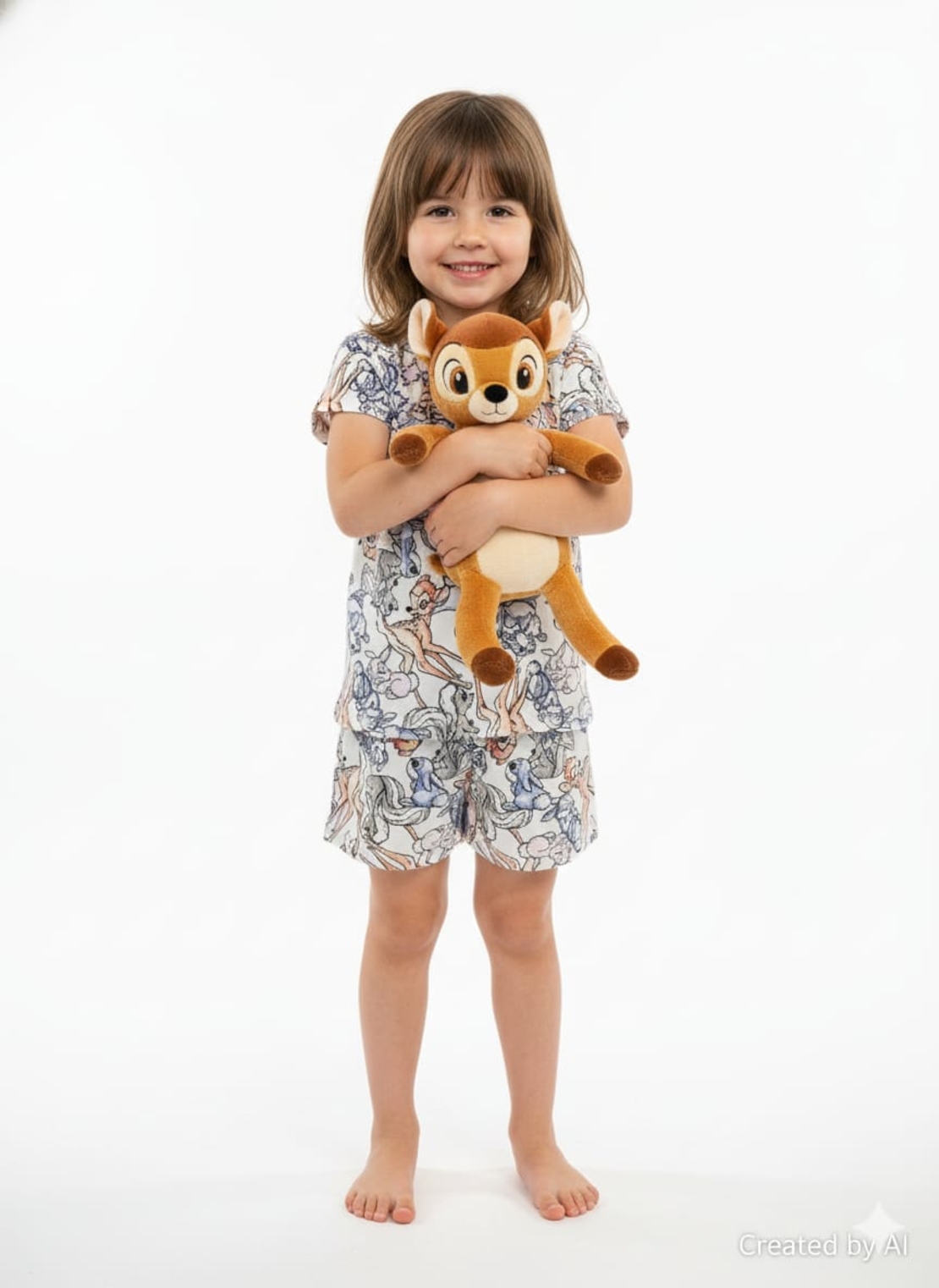 פיג'מה DELTA קיץ 2-12 בנות במבי