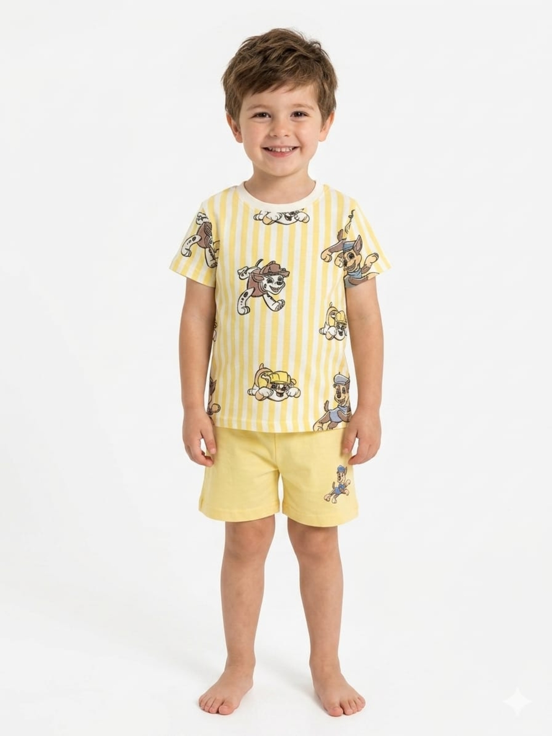 פיג'מה דיסני קיץ 2-10 בנים מפרץ ההרפתקאות צהוב