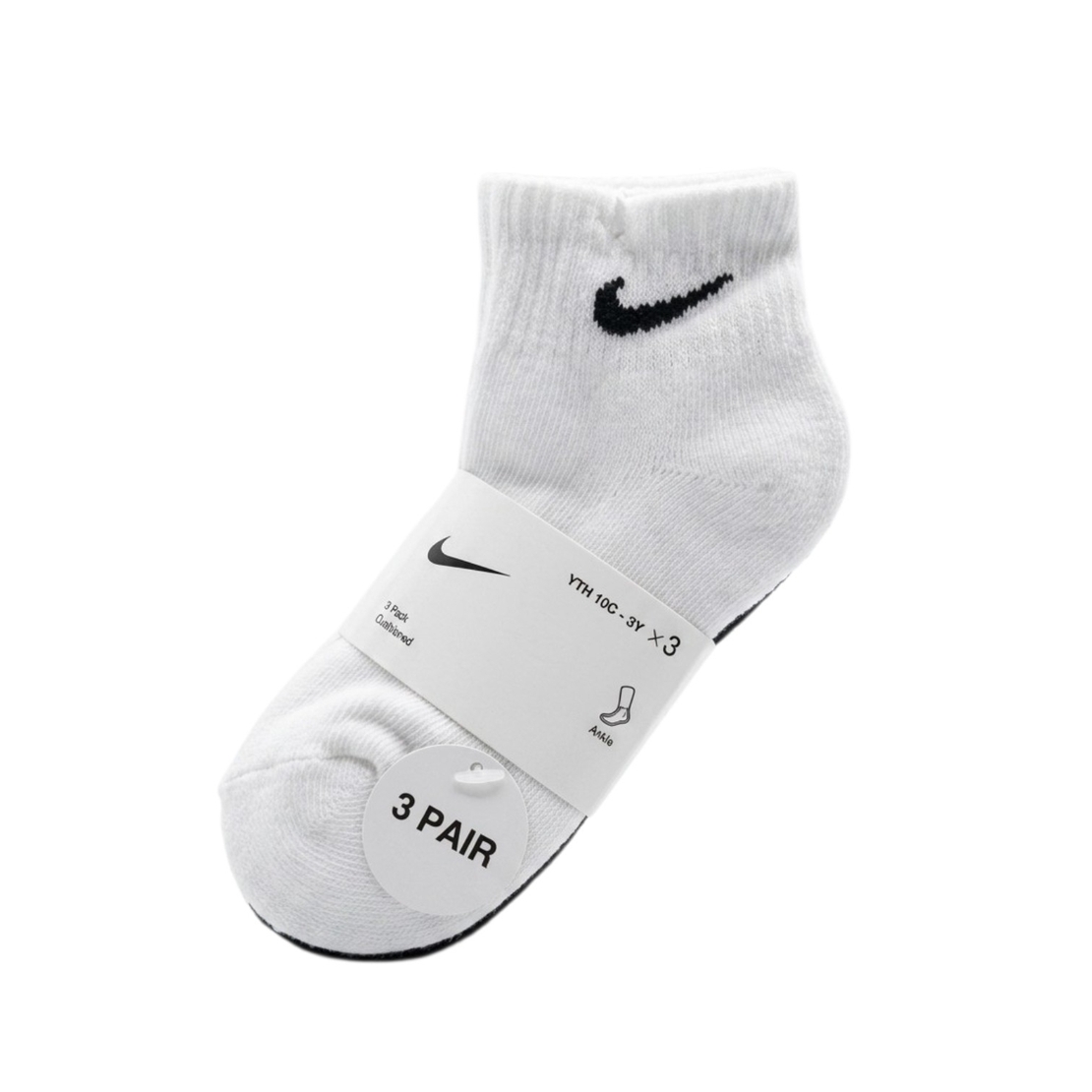 מארז 3 זוגות גרבי רבע NIKE ילדים (27-35)