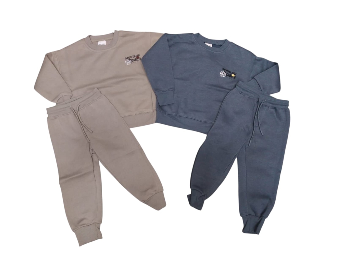 חליפה פוטר מדוגמת 2-8 בנים (חום/כחול/אפור/אופוויט)