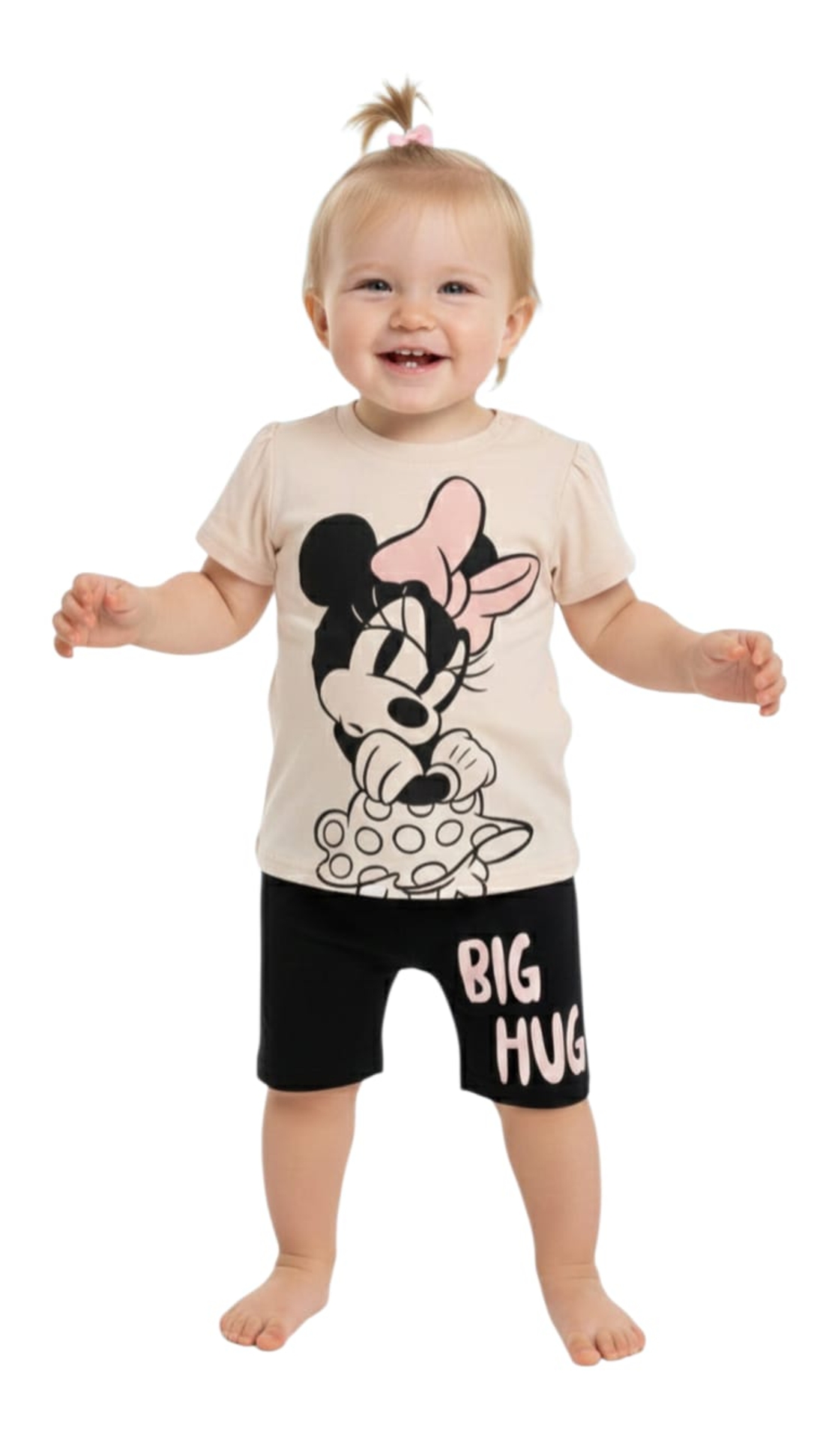 חליפה DELTA קיץ 3-24M תינוקות בנות מיני מאוס אפרסק