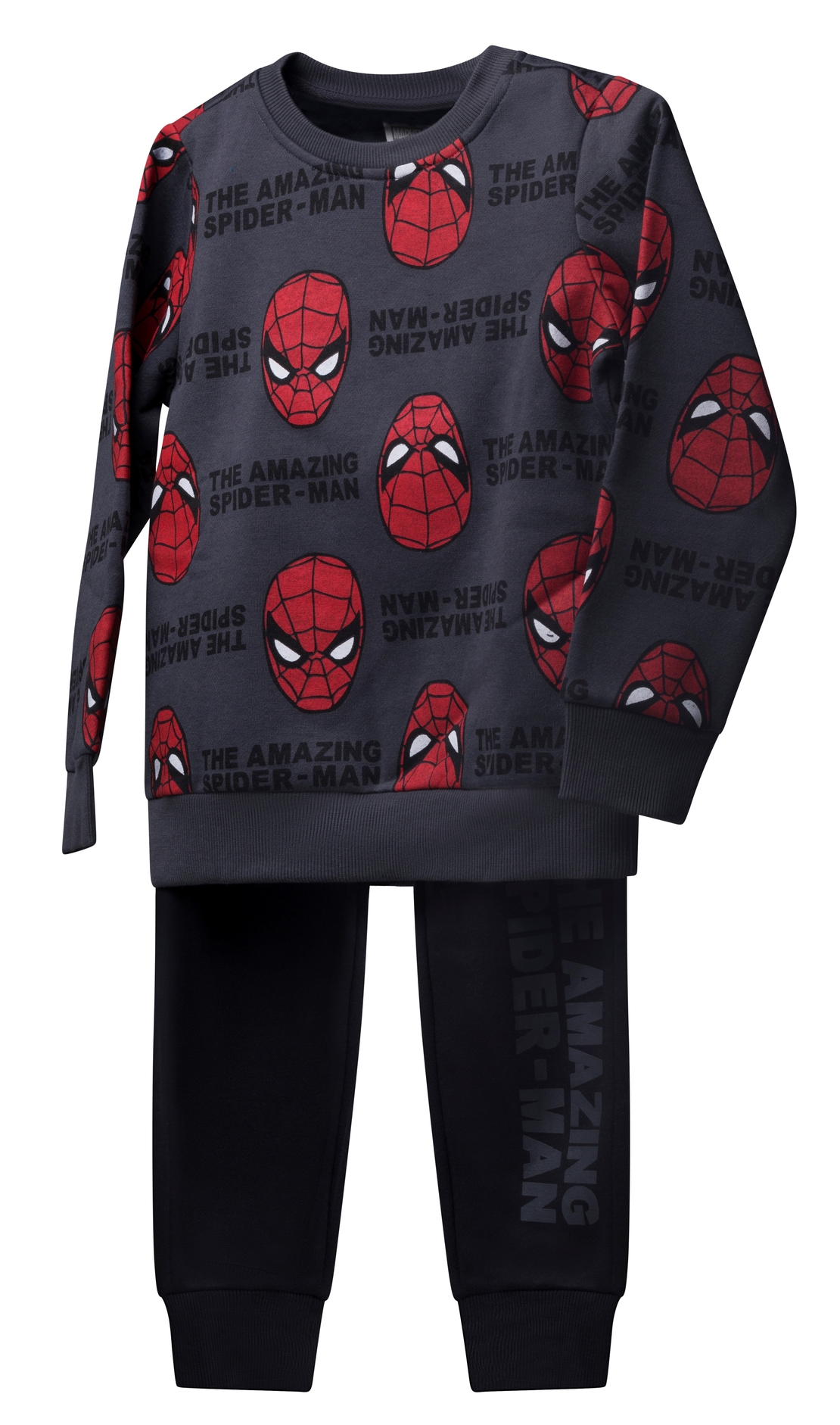 חליפה פוטר DELTA בנים (2-8) ספיידרמן אפור כהה