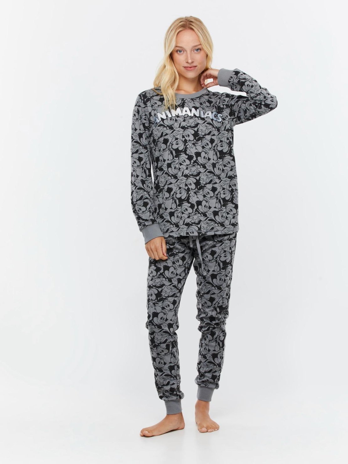 פיג'מה פוטר INTIMA נשים S-XL אנימניאקס אפור