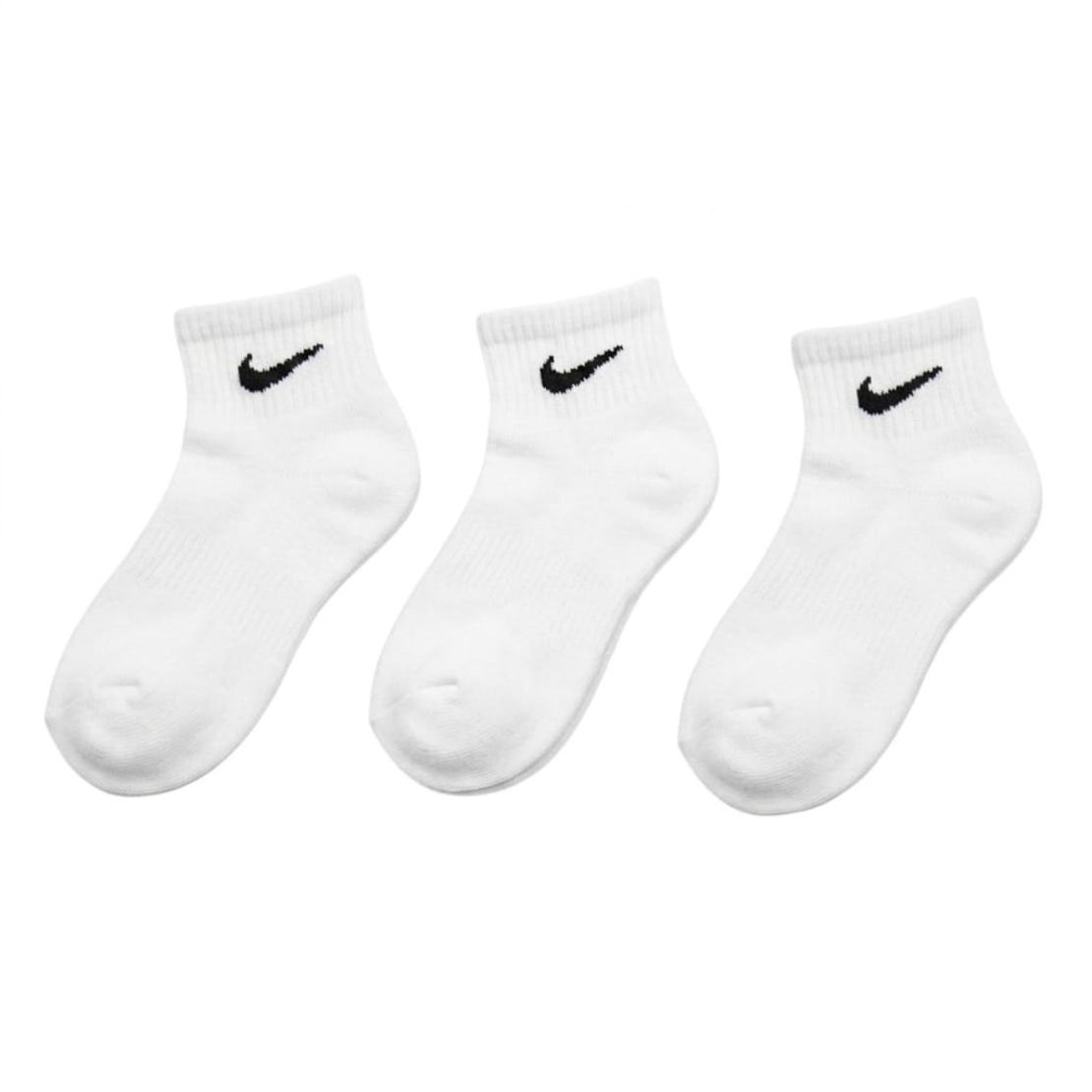 מארז 3 זוגות גרבי רבע NIKE ילדים (23-35) לבן