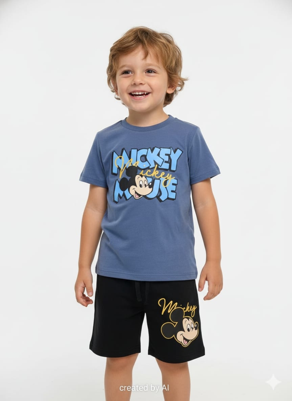 חליפה DELTA קיץ 2-8 בנים מיקי מאוס כחול