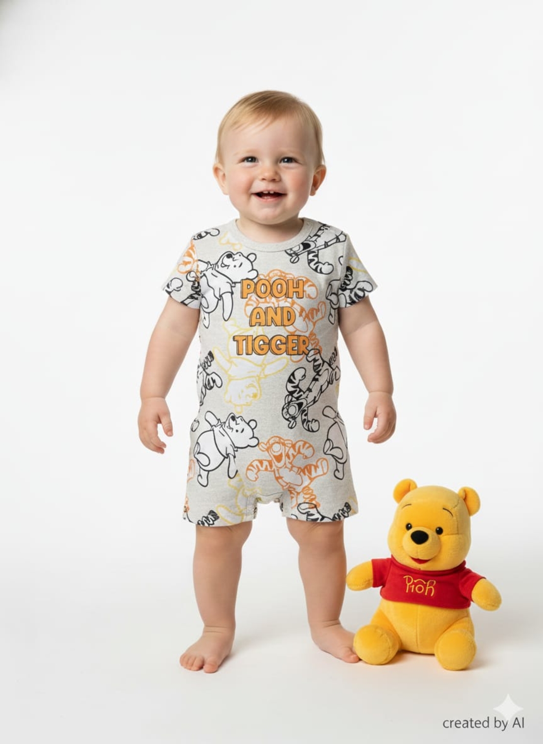 אוברול DELTA קיץ 3-24M תינוקות בנים פו הדב