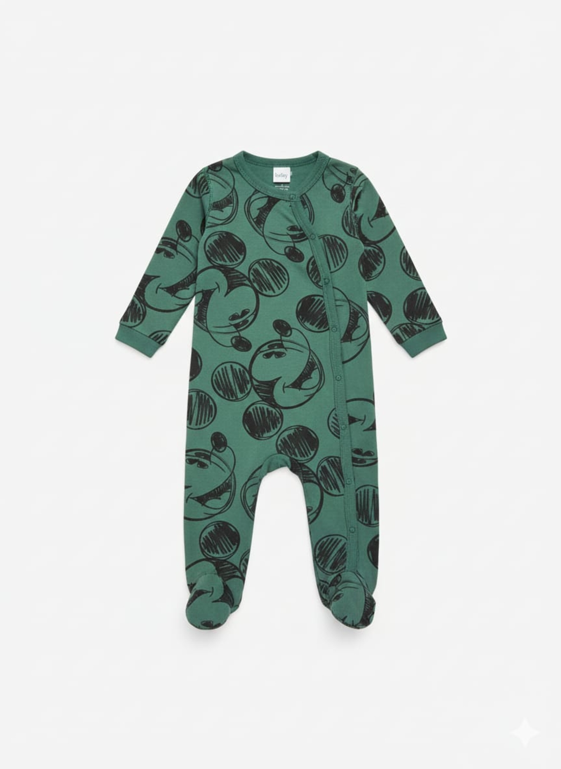 אוברול מעבר DELTA תינוקות בנים מיקי מאוס ירוק