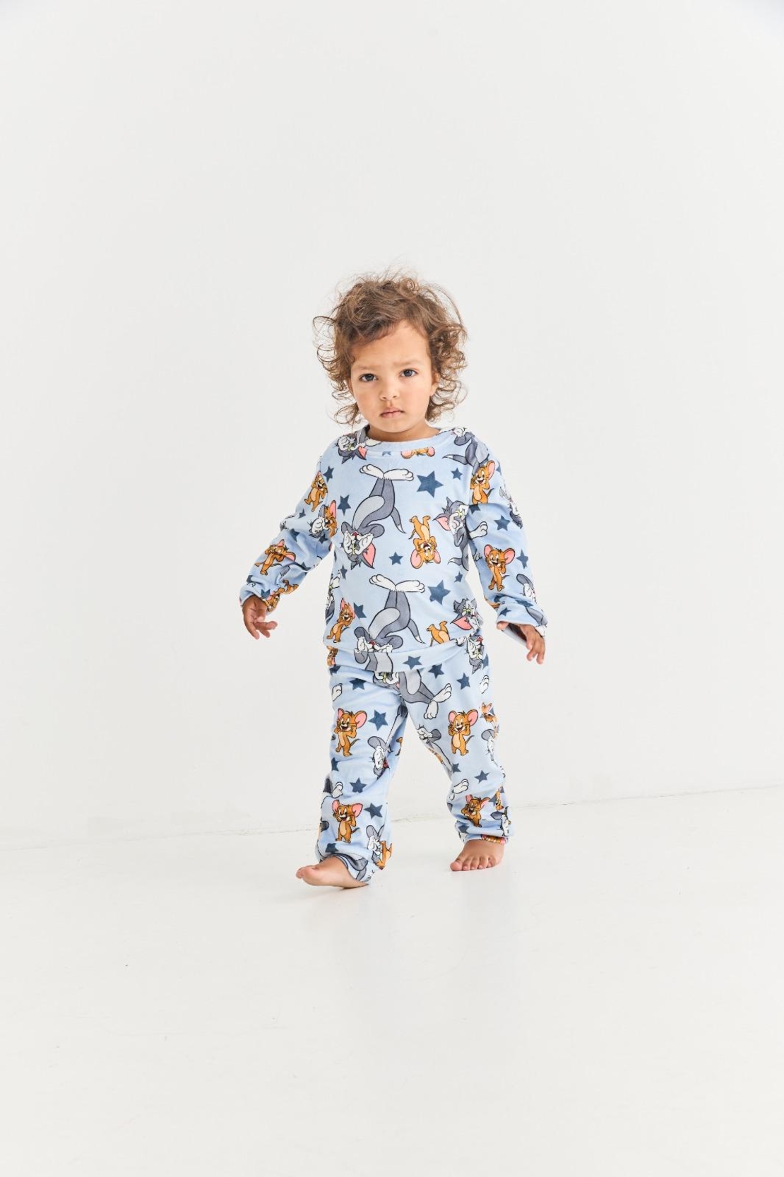 חליפה קטיפה GOLF תינוקות 6-24M בנים טום וג'רי