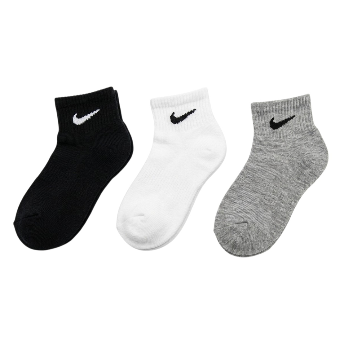 מארז 3 זוגות גרבי רבע NIKE ילדים (27-35)