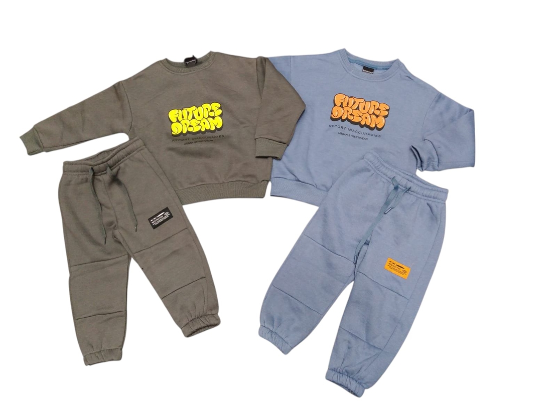 חליפה פוטר מדוגמת 2-8 בנים (כחול/אפור בהיר/אפור כהה/אופוויט)