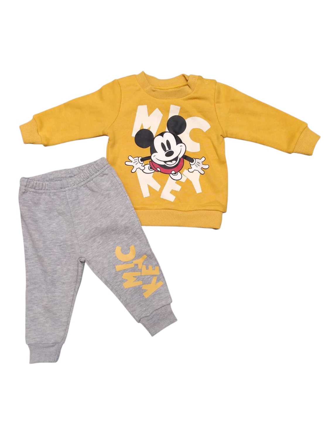 חליפה פוטר DELTA מיקי מאוס חרדל 3-24M תינוקות בנים