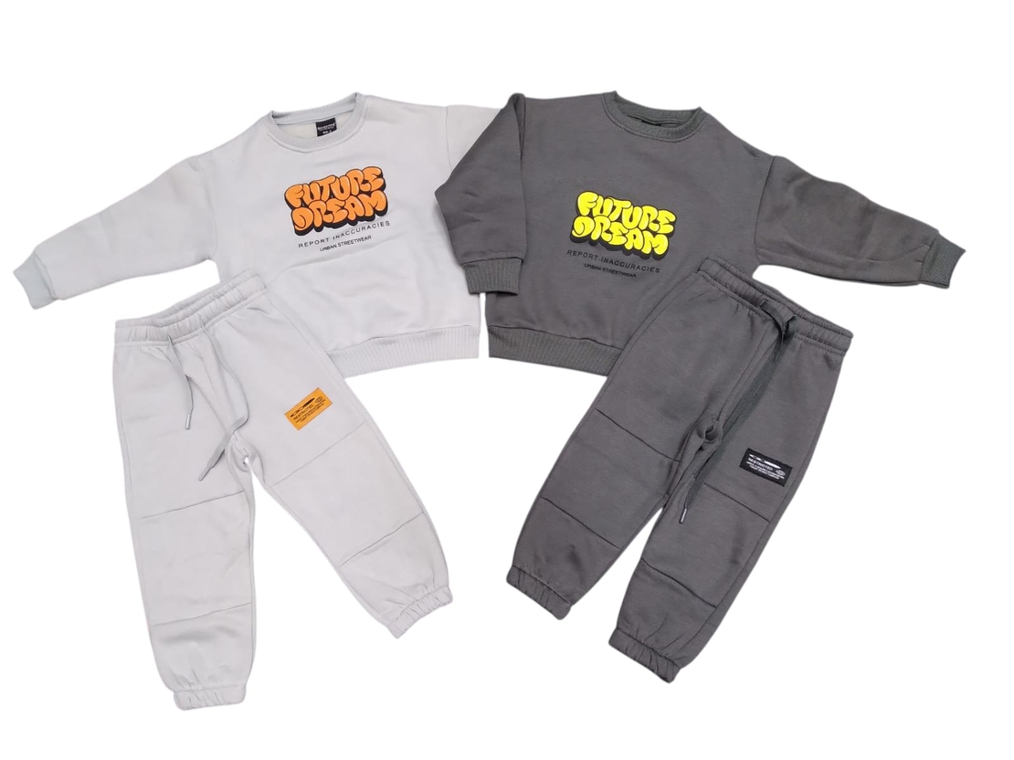 חליפה פוטר מדוגמת 2-8 בנים (כחול/אפור בהיר/אפור כהה/אופוויט)