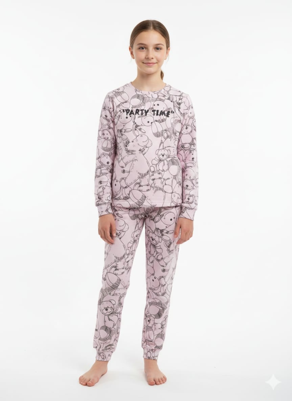 פיג'מה פוטר מדוגמת 14-18 בנות