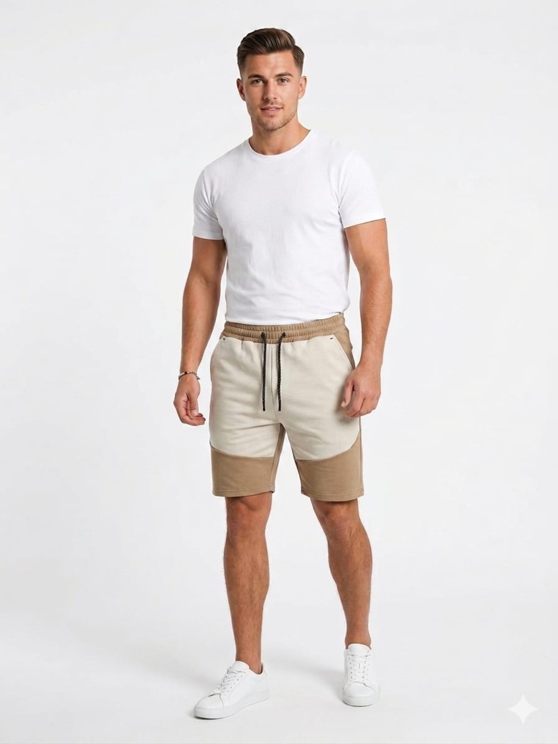 מכנס פרנץ' טרי קצר S-XXL גבר (אופוויט)