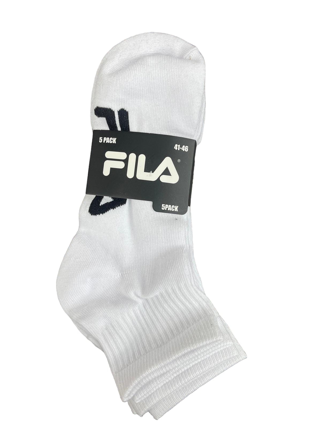 מארז 5 זוגות גרביים FILA אורך רבע 41-46 גבר (לבן)