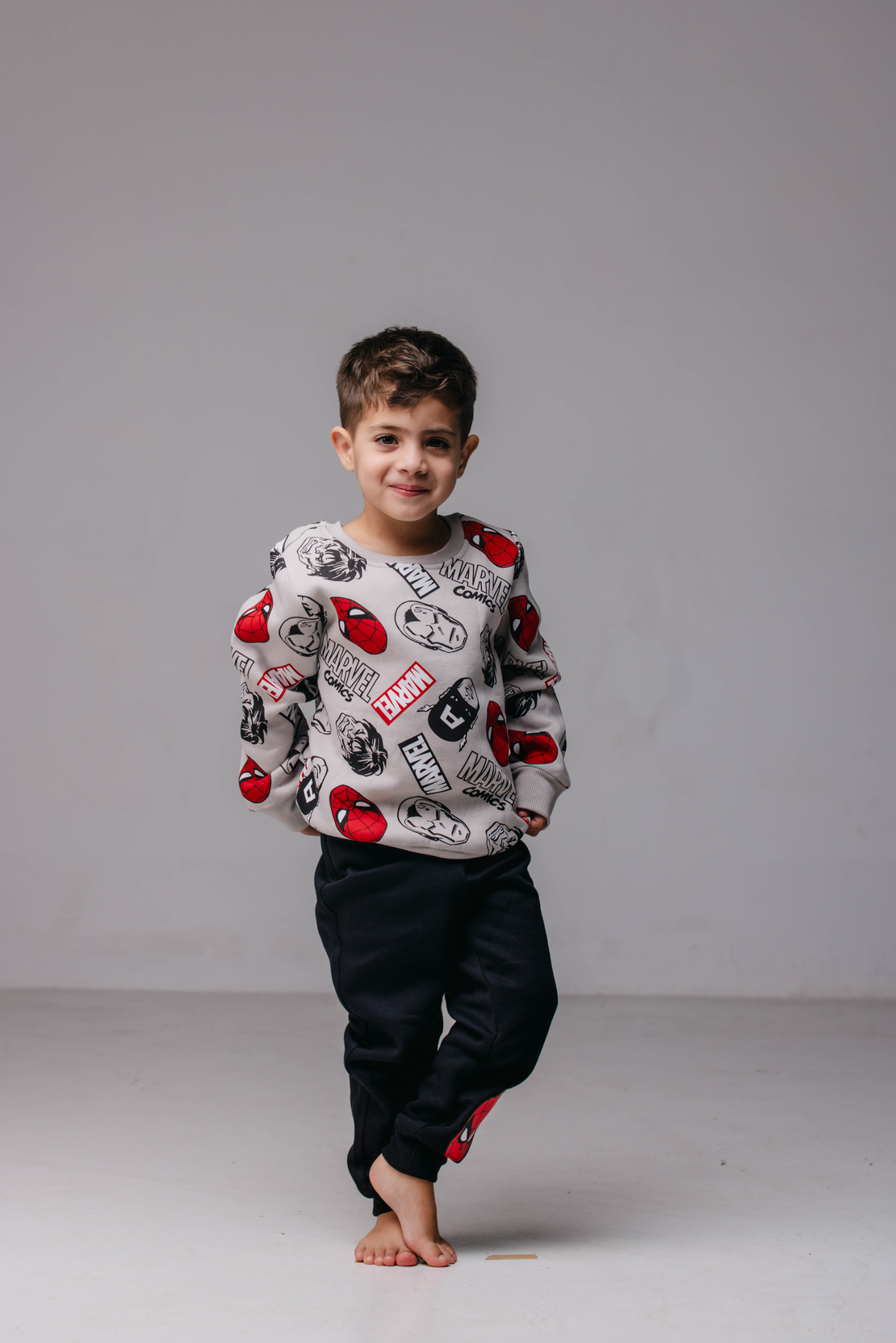 חליפה פוטר DELTA בנים (2-8) מארוול אפור