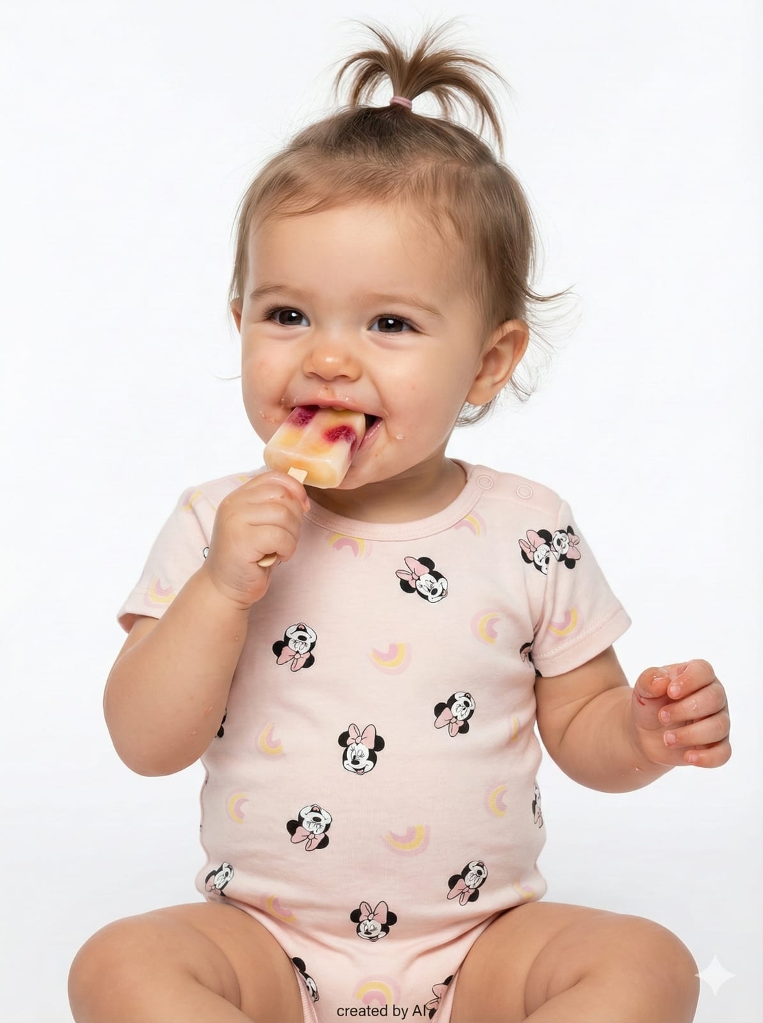 בגד גוף DELTA קיץ 3-24M תינוקות בנות מיני מאוס ורוד בהיר