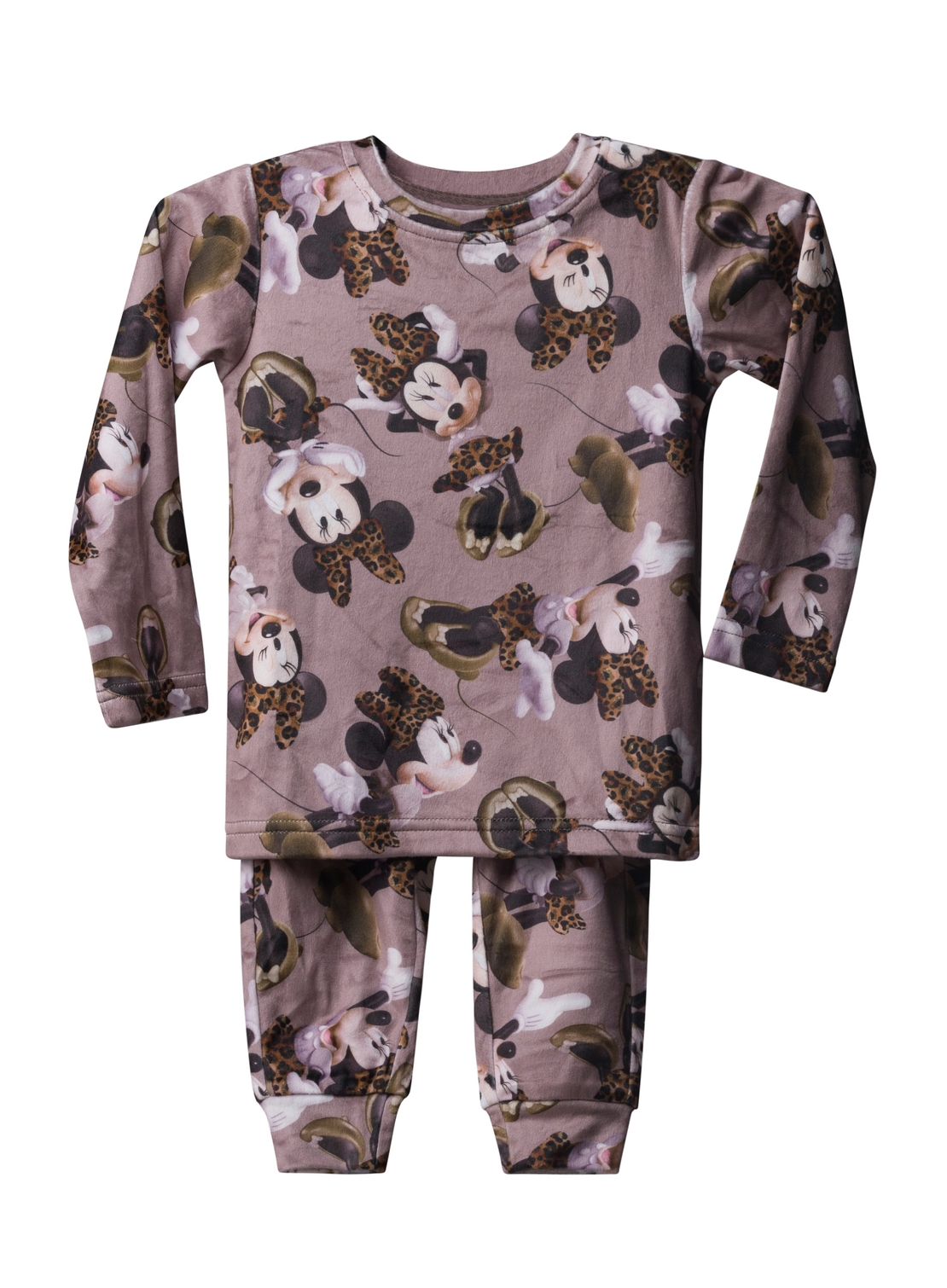 פיג'מה קטיפה DELTA מיני מאוס מנומר 2-10 בנות