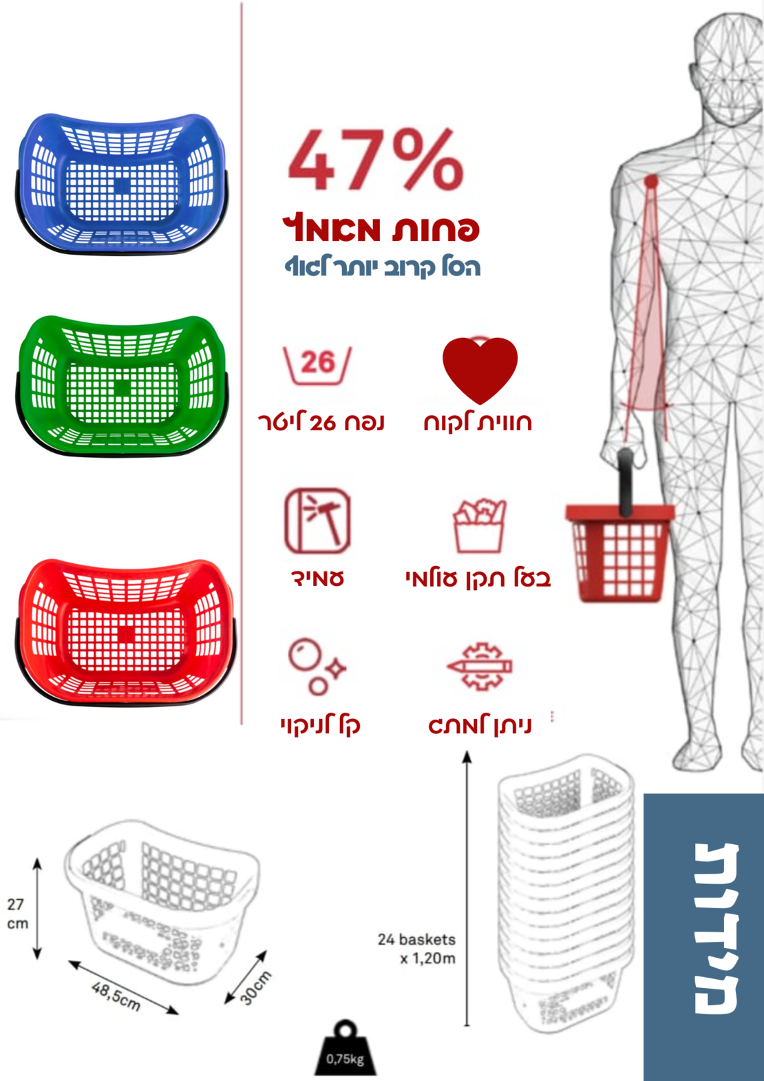 סל יד 26 ליטר