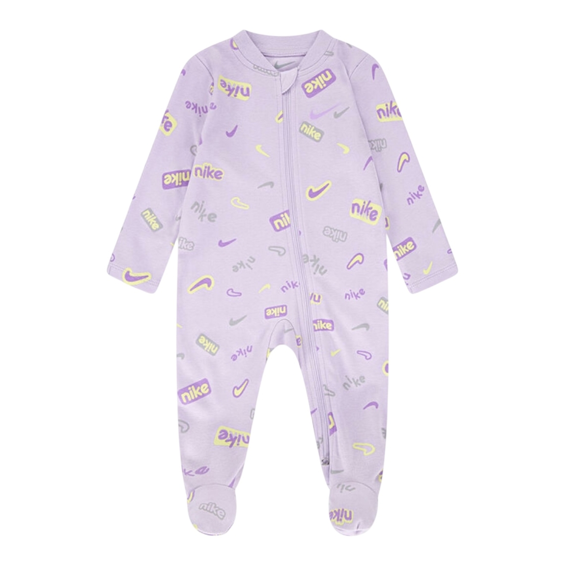 אוברול NIKE סגול בהיר ארוך כיתובי לוגו לאורכו