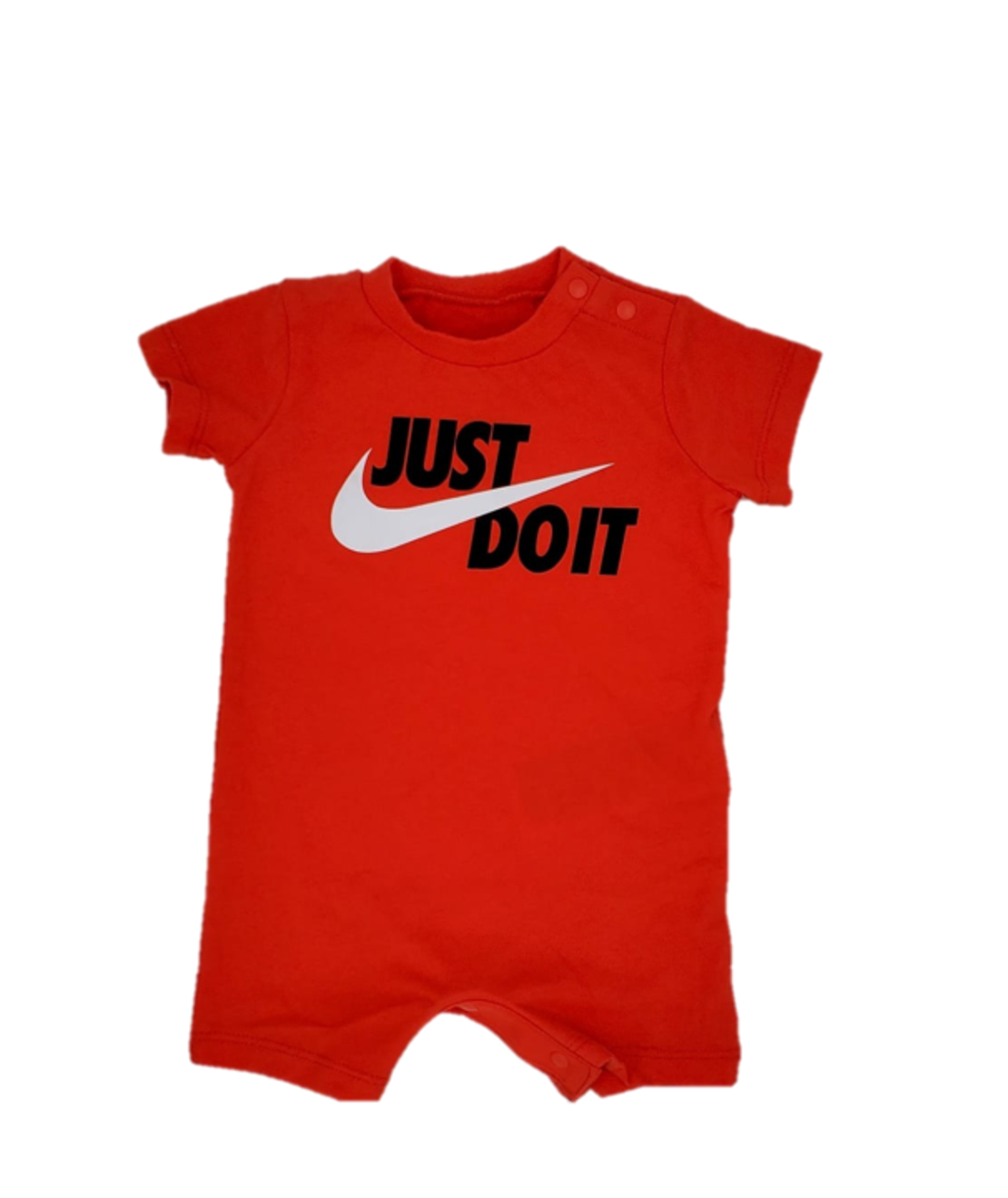 אוברול NIKE אדום שרוול קצר JUST DO IT  בשחור