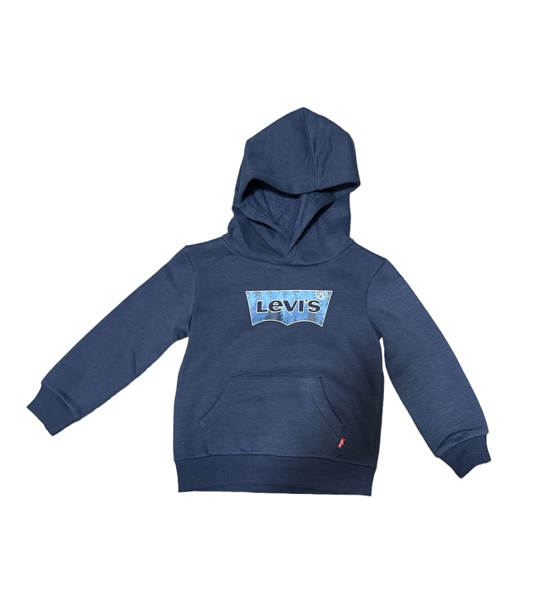 חולצת קפוצ׳ון Levi’s כחול כהה לוגו עטלף בתכלת