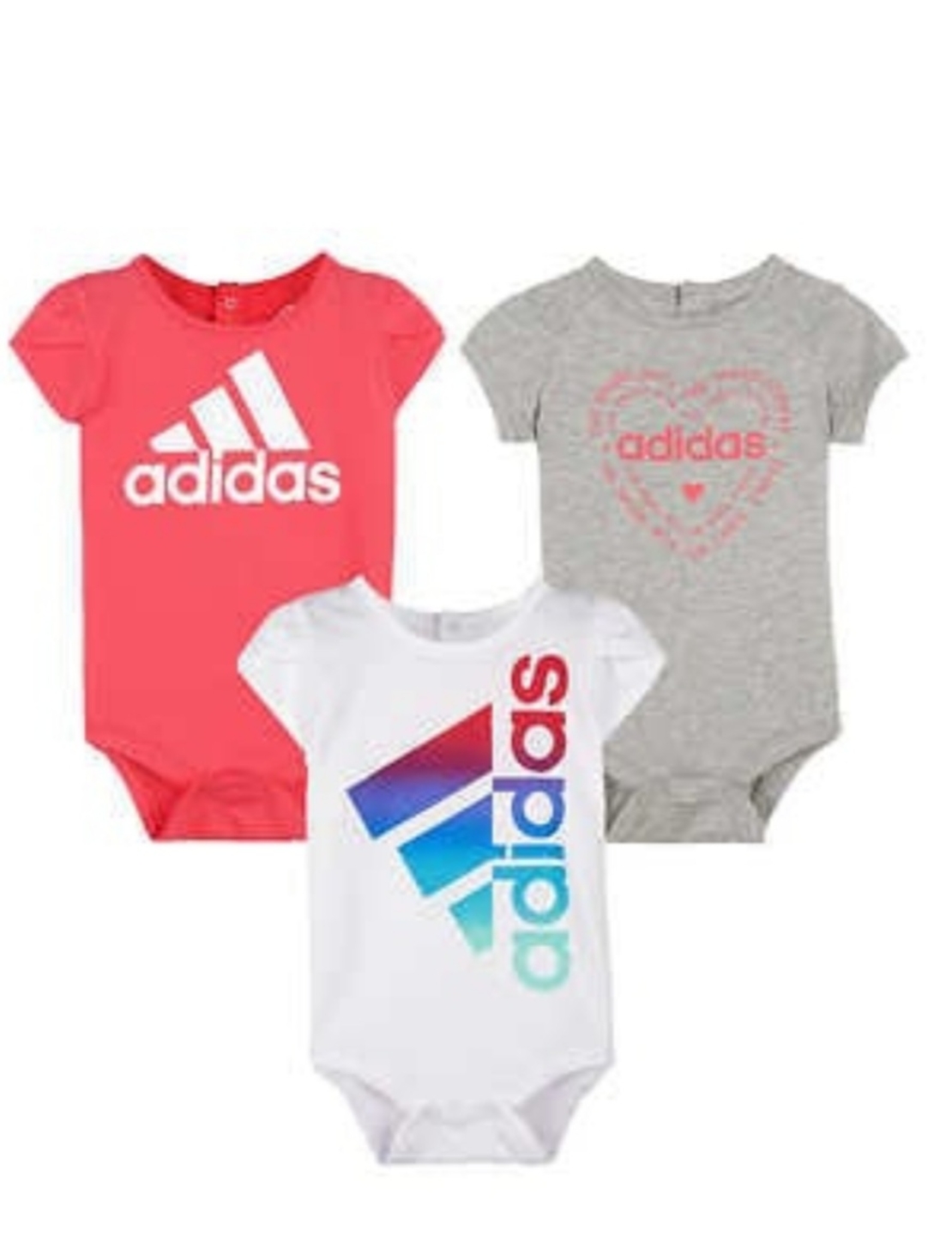 בגד גוף ADIDAS בייבי אפור