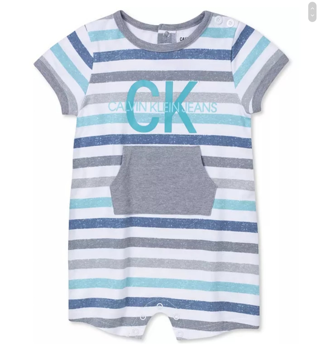 אוברול Calvin klein בייבי פסים שרוול קצר