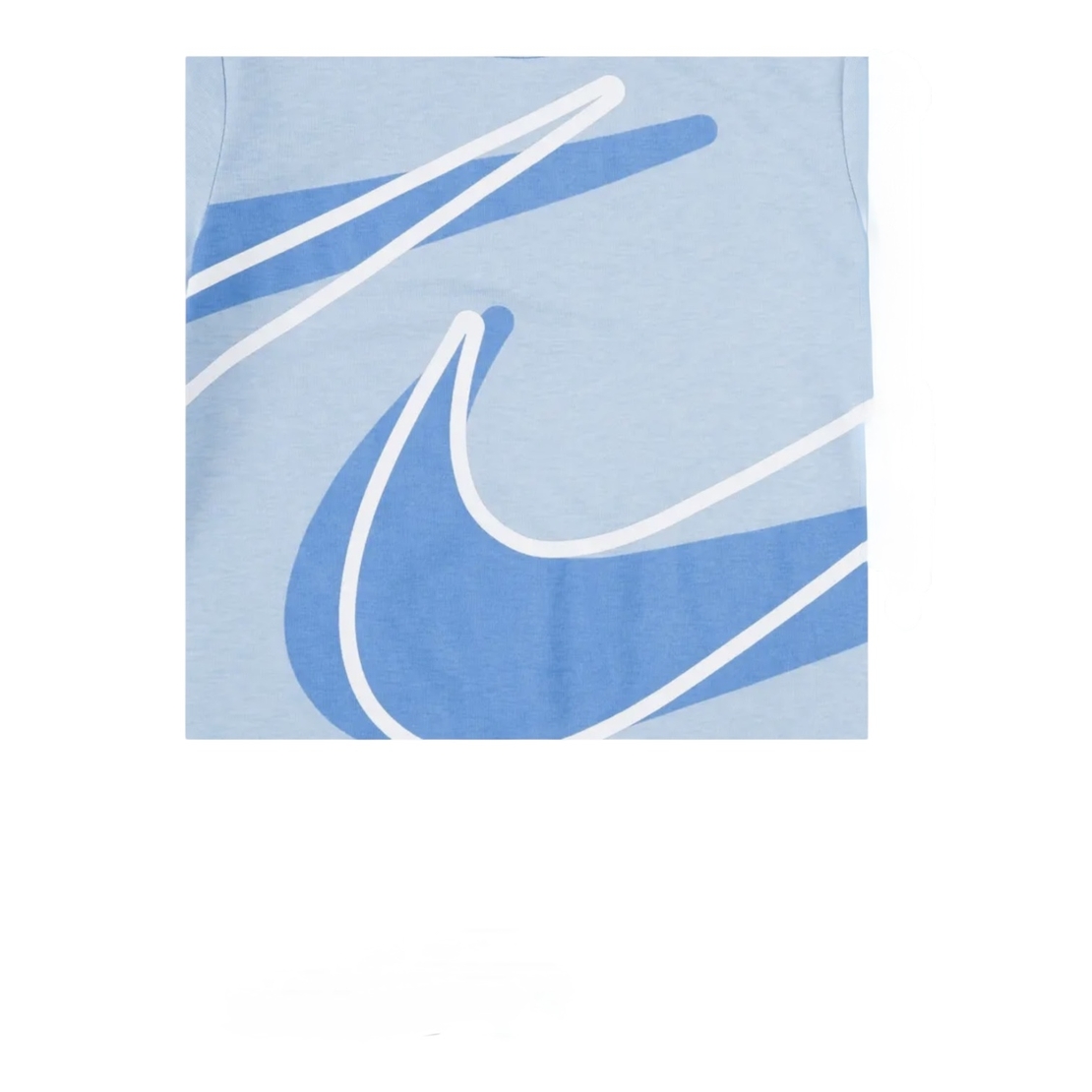 חליפת מכנס NIKE דרייפיט תכלת כחול וי ענק במרכז