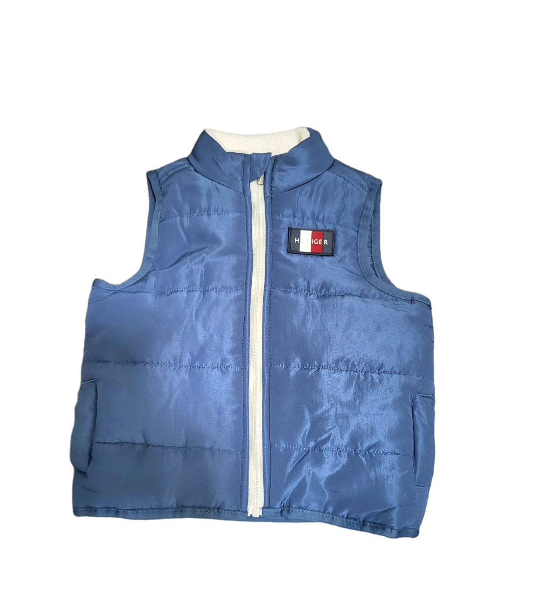 חליפת 3 חלקים Tommy hilfiger כחול אפור וסט כחול