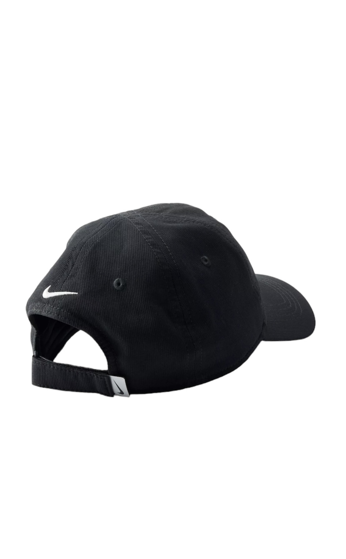 כובע מצחייה NIKE שחור סימון לוגו מקדימה בלבן מידה 12-24 חודשים