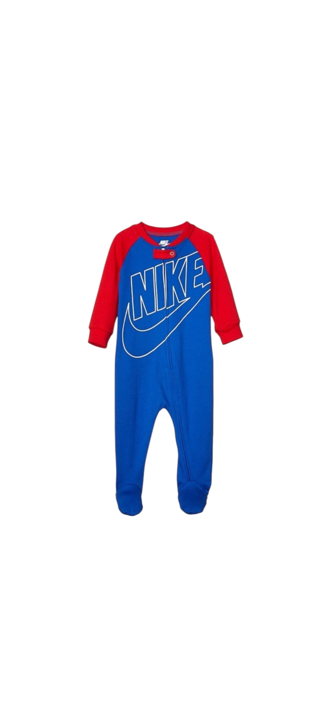 אוברול NIKE ארוך כחול ים אדום בידיים לוגו NIKE בלבן