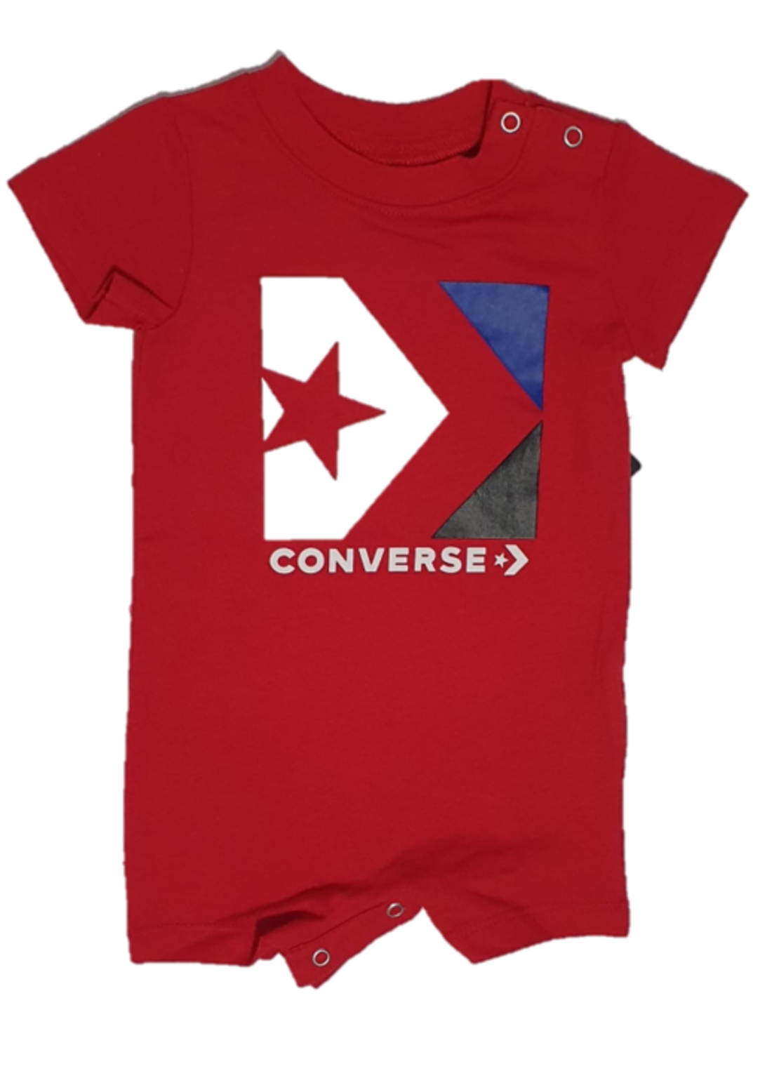 אוברול CONVERSE בייבי אדום לוגו במרכז