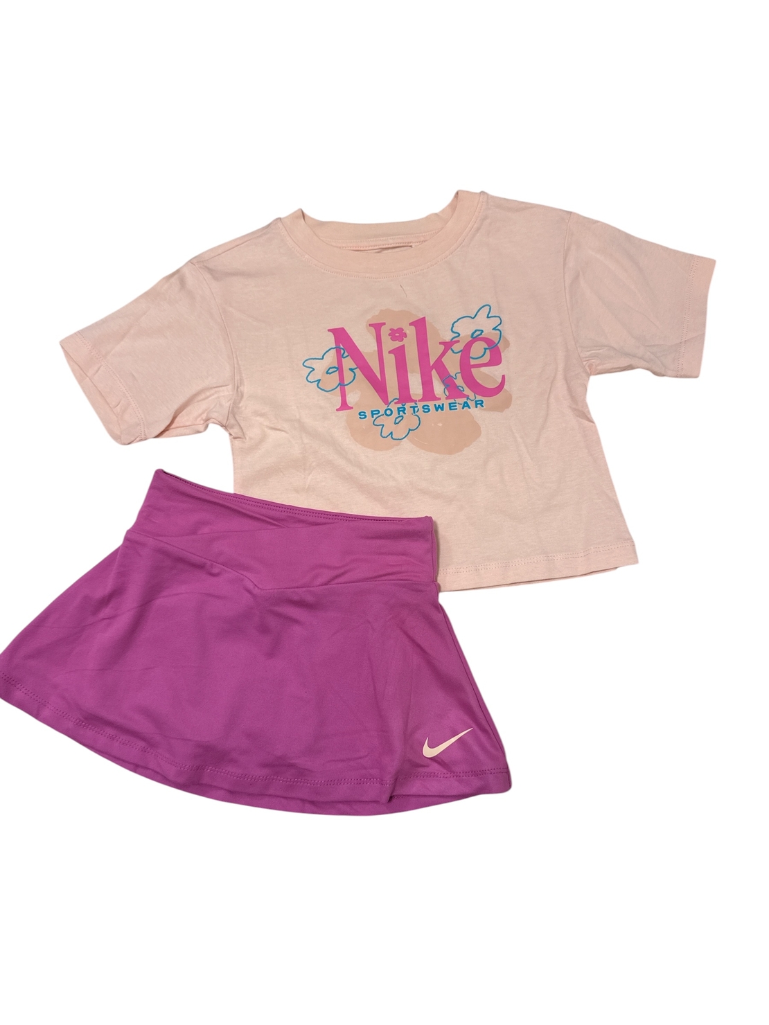 חליפת חצאית NIKE ורוד אפרסק