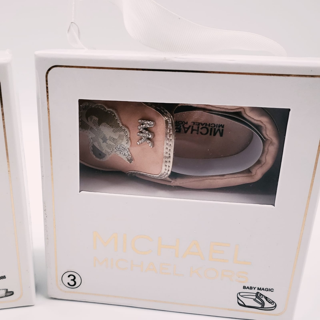 נעלי בובה MICHAEL KORS ורוד עתיק חד קרן