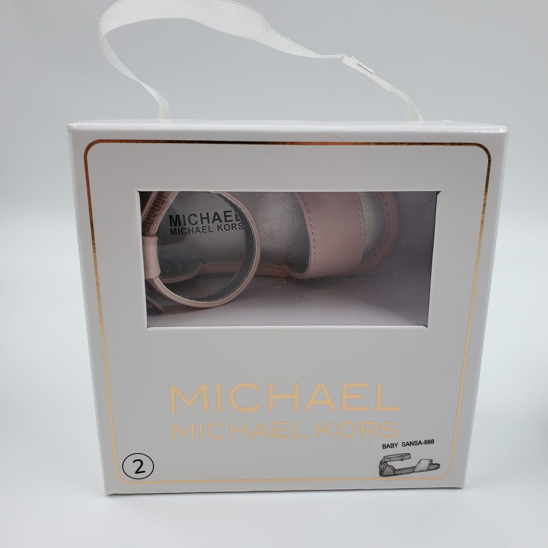 סנדלי MICHAEL KORS ורוד עתיק פרפר מאחור