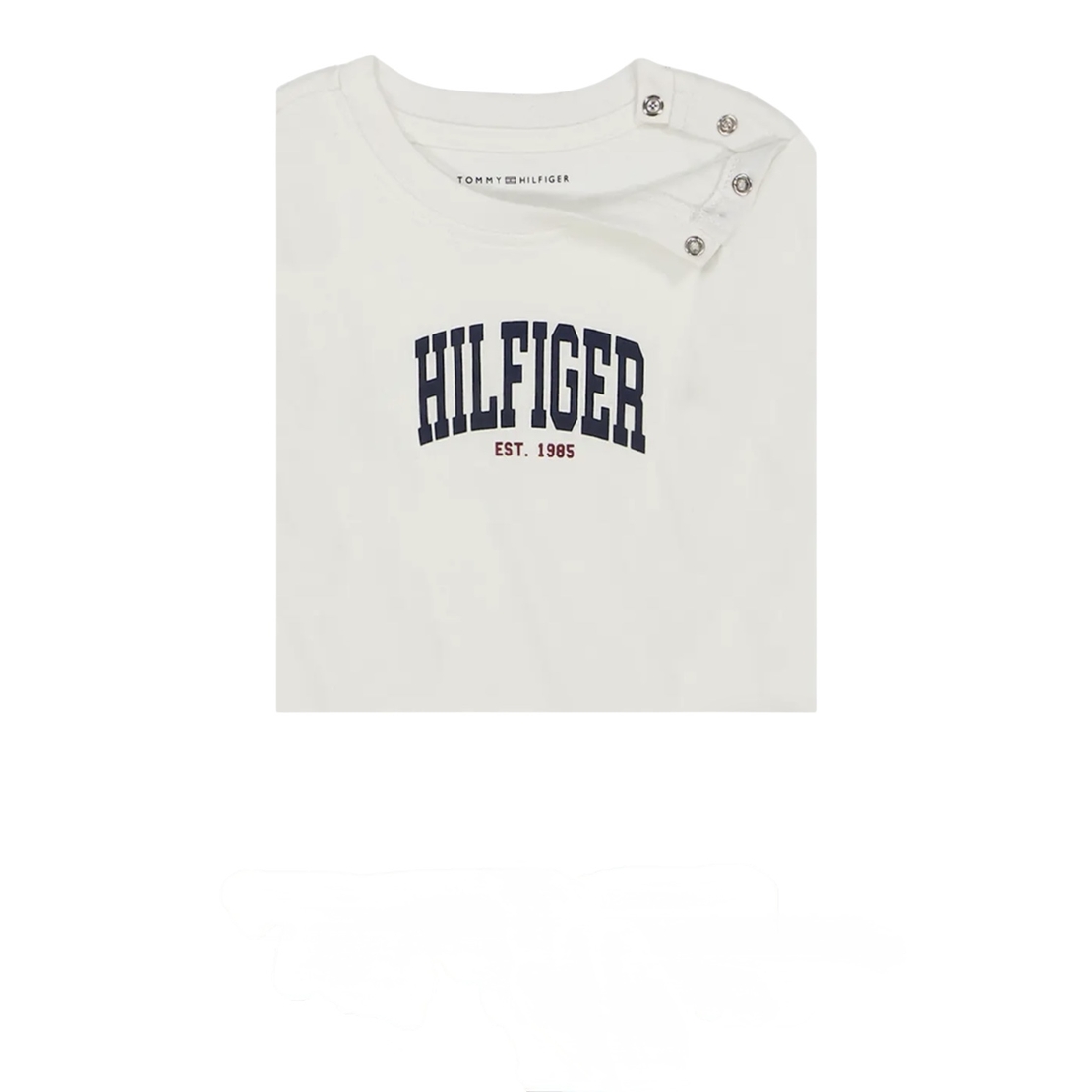 סט 3 חלקים Tommy Hilfiger ז'גט קולג' חולצה קצרה ומכנסיים