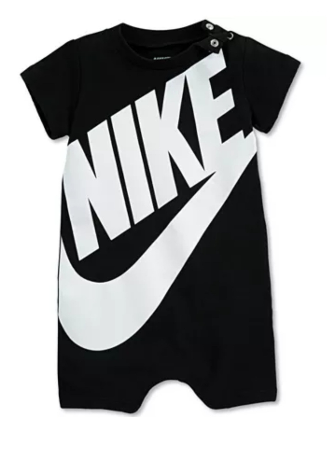 אוברול NIKE כחול כהה  קצר לוגו גדול  לבן