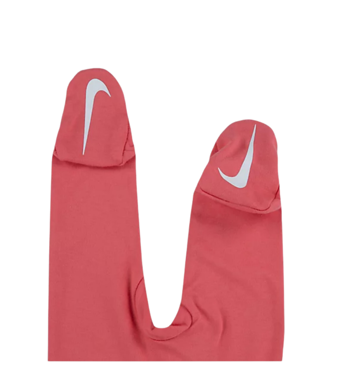 אוברול Nike בייבי אדום אפרסק ספורטיבי וי לבן בחזה ובכפות הרגליים