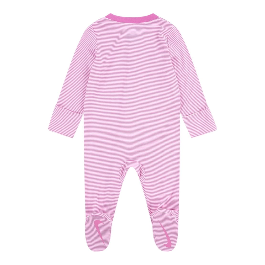 אוברול NIKE קליל ודק מבד ויסקוזה  ורוד פוקסיה ארוך פסים ורוד לבן