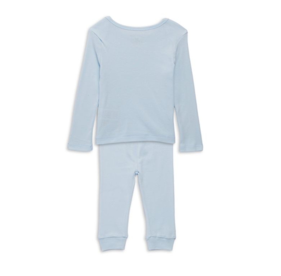 סט 4 חלקים Calvin klein בייבי: מכנס, חולצה, כובע וגרביים תכלת