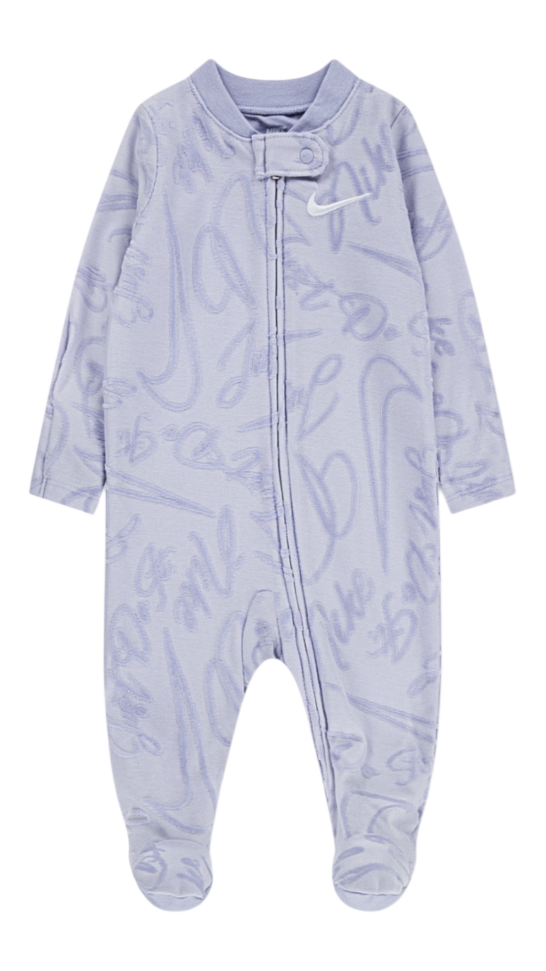 אוברול NIKE סגול בהיר שרוולים ארוכים הדפסי לוגו בסגול לאורכו