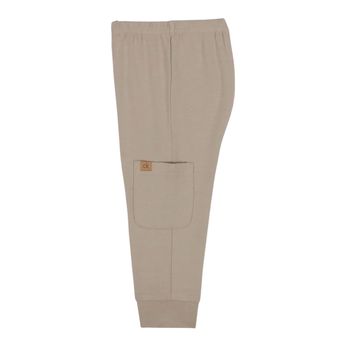 חליפת מכנס CALVIN KLEIN בז' פסים תכלת ארוך