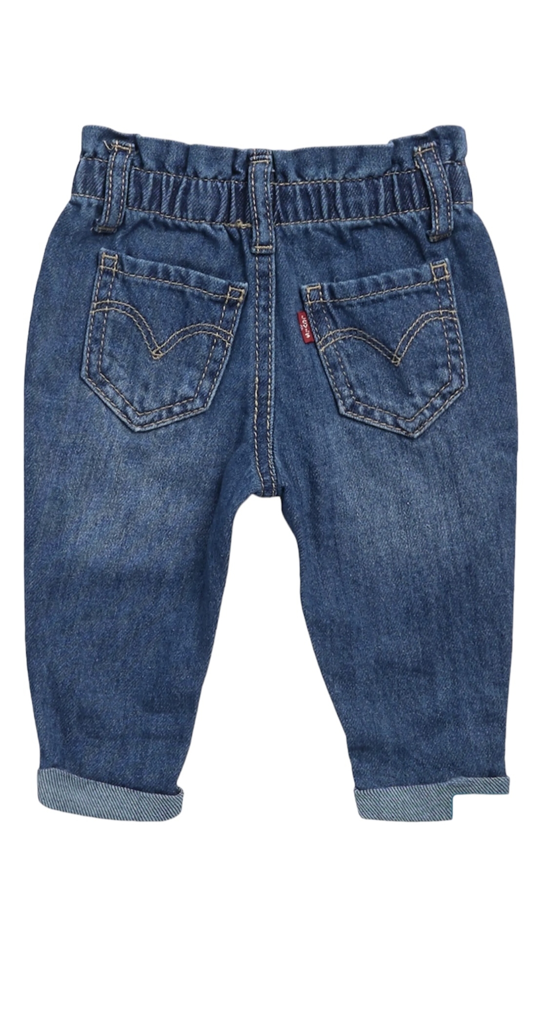 מכנס ג׳ינס Levi’s בייבי כחול כיווץ במותן