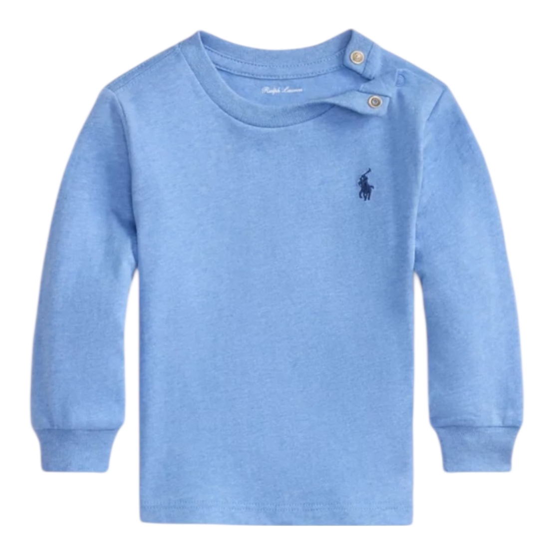 חולצת גרזי כותנה RALPH LAUREN תכלת פוני אייקוני